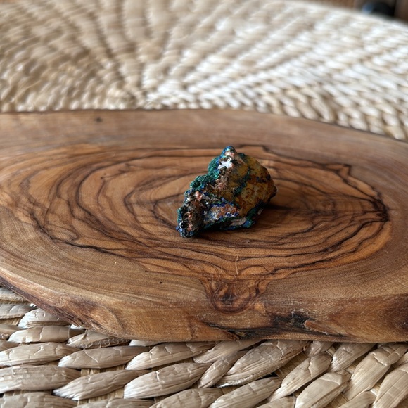 🔮✨Azurite and malachite crystal geode sparkling blue green crystal (Brazil) - Picture 9 of 9